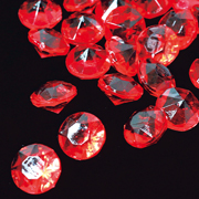 ジュエルアイス　ダイヤモンド　蛍光クリア　レッド（１ｋｇ）　（1袋）KISJI62693