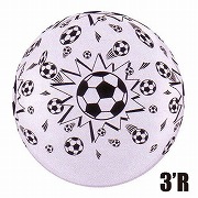 QL3'R　サッカーボールアラウンド ホワイト　PIN29204　2枚